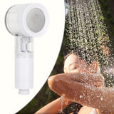 Maxbell Handheld Sprayer Bath Hotel Spraying Head High Pressure Filtered Shower Head Clear White