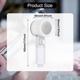 Maxbell Handheld Sprayer Bath Hotel Spraying Head High Pressure Filtered Shower Head Clear White