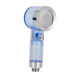 Maxbell Handheld Sprayer Bath Hotel Spraying Head High Pressure Filtered Shower Head Clear Blue