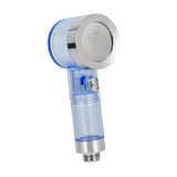 Maxbell Handheld Sprayer Bath Hotel Spraying Head High Pressure Filtered Shower Head Clear Blue