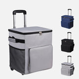 Maxbell Rolling Cooler Compact Chiller Soft Travel Cooler for Beach Shopping Camping Gray