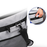 Maxbell Rolling Cooler Compact Chiller Soft Travel Cooler for Beach Shopping Camping Gray