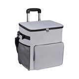 Maxbell Rolling Cooler Compact Chiller Soft Travel Cooler for Beach Shopping Camping Gray