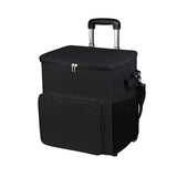 Maxbell Rolling Cooler Compact Chiller Soft Travel Cooler for Beach Shopping Camping Black