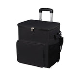 Maxbell Rolling Cooler Compact Chiller Soft Travel Cooler for Beach Shopping Camping Black