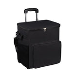 Maxbell Rolling Cooler Compact Chiller Soft Travel Cooler for Beach Shopping Camping Black