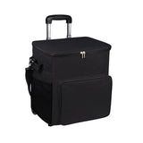 Maxbell Rolling Cooler Compact Chiller Soft Travel Cooler for Beach Shopping Camping Black