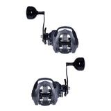 Maxbell Baitcasting Fishing Reel Portable Supplies 7.2:1 High Speed Gear Ratio Black for Left Hand