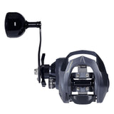 Maxbell Baitcasting Fishing Reel Portable Supplies 7.2:1 High Speed Gear Ratio Black for Left Hand