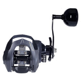 Maxbell Baitcasting Fishing Reel Portable Supplies 7.2:1 High Speed Gear Ratio Black for Right Hand
