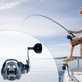Maxbell Baitcasting Fishing Reel Portable Supplies 7.2:1 High Speed Gear Ratio Black for Right Hand