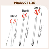 Maxbell Garbage Picker Assist Tool Multipurpose Trash Tongs for Elderly Floor Garden 68cm