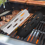 Maxbell Heat Plate Heavy Duty Sturdy Professional Flavor Bar Barbecue Heat Deflector Sliver
