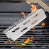 Maxbell Heat Plate Heavy Duty Sturdy Professional Flavor Bar Barbecue Heat Deflector Sliver