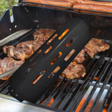 Maxbell Heat Plate Heavy Duty Sturdy Professional Flavor Bar Barbecue Heat Deflector Black