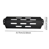 Maxbell Heat Plate Heavy Duty Sturdy Professional Flavor Bar Barbecue Heat Deflector Black