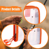 Maxbell Fishing Lure Bag Freshwater Portable Outdoor Organizer Squid Jig Storage Bag Orange