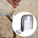 Maxbell Fishing Lure Bag Freshwater Portable Outdoor Organizer Squid Jig Storage Bag Gray