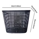 Maxbell Bike Basket Pet Carrier Organizer Luggage Multi Purpose Bicycle Front Basket Black