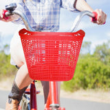 Maxbell Bike Basket Pet Carrier Organizer Luggage Multi Purpose Bicycle Front Basket Red