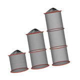 Maxbell Foldable Fish Basket Fish Net Folding Fishing Cage for Lake River Freshwater 25cmx30cm