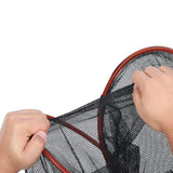 Maxbell Foldable Fish Basket Fish Net Folding Fishing Cage for Lake River Freshwater 25cmx30cm
