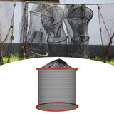 Maxbell Foldable Fish Basket Fish Net Folding Fishing Cage for Lake River Freshwater 25cmx30cm