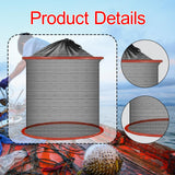 Maxbell Foldable Fish Basket Fish Net Folding Fishing Cage for Lake River Freshwater 25cmx30cm