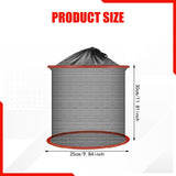 Maxbell Foldable Fish Basket Fish Net Folding Fishing Cage for Lake River Freshwater 25cmx30cm