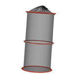 Maxbell Foldable Fish Basket Fish Net Folding Fishing Cage for Lake River Freshwater 25cmx60cm