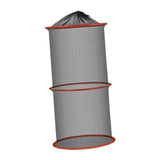 Maxbell Foldable Fish Basket Fish Net Folding Fishing Cage for Lake River Freshwater 25cmx60cm
