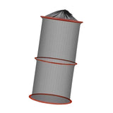 Maxbell Foldable Fish Basket Fish Net Folding Fishing Cage for Lake River Freshwater 25cmx60cm