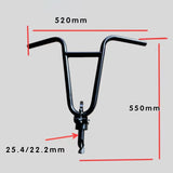 Maxbell Folding Ebikes Handlebar Ergonomic Grip Spare Parts Electric Bikes Handlebar Lower Pole 25.4mm