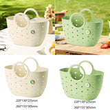 Maxbell Shower Caddy Basket with Handles Multipurpose Dorm Camp Dorm Shower Tote Bag Beige M