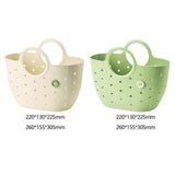 Maxbell Shower Caddy Basket with Handles Multipurpose Dorm Camp Dorm Shower Tote Bag Beige M