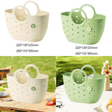 Maxbell Shower Caddy Basket with Handles Multipurpose Dorm Camp Dorm Shower Tote Bag Beige M