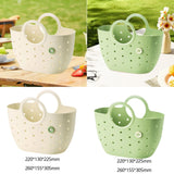 Maxbell Shower Caddy Basket with Handles Multipurpose Dorm Camp Dorm Shower Tote Bag Beige M
