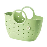 Maxbell Shower Caddy Basket with Handles Multipurpose Dorm Camp Dorm Shower Tote Bag Green L