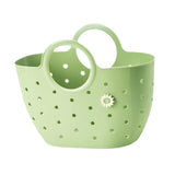 Maxbell Shower Caddy Basket with Handles Multipurpose Dorm Camp Dorm Shower Tote Bag Green L