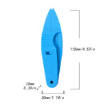 Maxbell Earthworm Clip Hook Fishing Equipment Sturdy Lightweight Fast Baiting Device blue