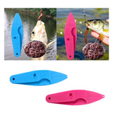 Maxbell Earthworm Clip Hook Fishing Equipment Sturdy Lightweight Fast Baiting Device blue