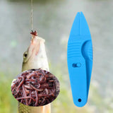 Maxbell Earthworm Clip Hook Fishing Equipment Sturdy Lightweight Fast Baiting Device blue