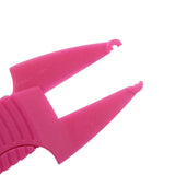 Maxbell Earthworm Clip Hook Fishing Equipment Sturdy Lightweight Fast Baiting Device pink