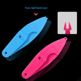 Maxbell Earthworm Clip Hook Fishing Equipment Sturdy Lightweight Fast Baiting Device pink