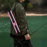 Maxbell Fishing Rod Bag Hard Shell with Handle Fishing Tackle Storage Bag