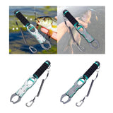 Maxbell Fishing Plier Fishing Gear Freshwater Non Slip Handle Saltwater Fish Gripper Silver