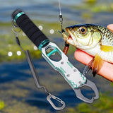 Maxbell Fishing Plier Fishing Gear Freshwater Non Slip Handle Saltwater Fish Gripper Silver