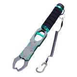 Maxbell Fishing Plier Fishing Gear Freshwater Non Slip Handle Saltwater Fish Gripper Silver Gray