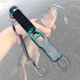 Maxbell Fishing Plier Fishing Gear Freshwater Non Slip Handle Saltwater Fish Gripper Silver Gray