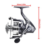 Maxbell Baitcast Fishing Reel Lightweight Gear Left/Right Inter Changeable Equipment Style E
